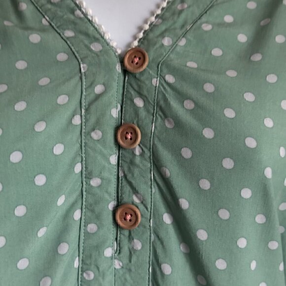 EUC - Matilda Jane Enticing Eyelet Top on Mint Green - Size Medium - Picture 4 of 10